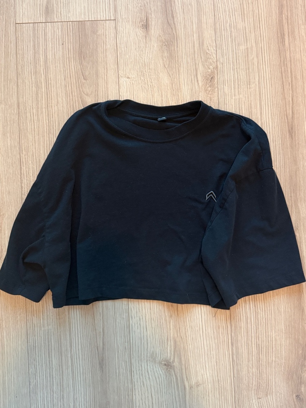 Oner Active Black Cropped Crew Tee